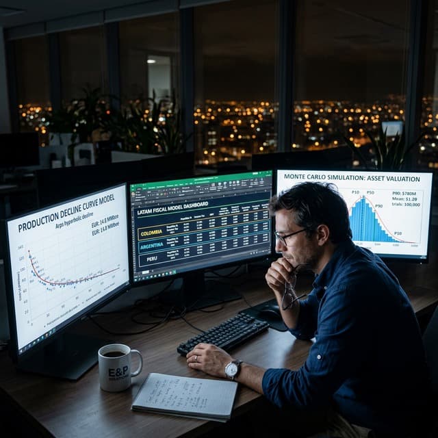 Fiscal and financial analytics platform for upstream energy