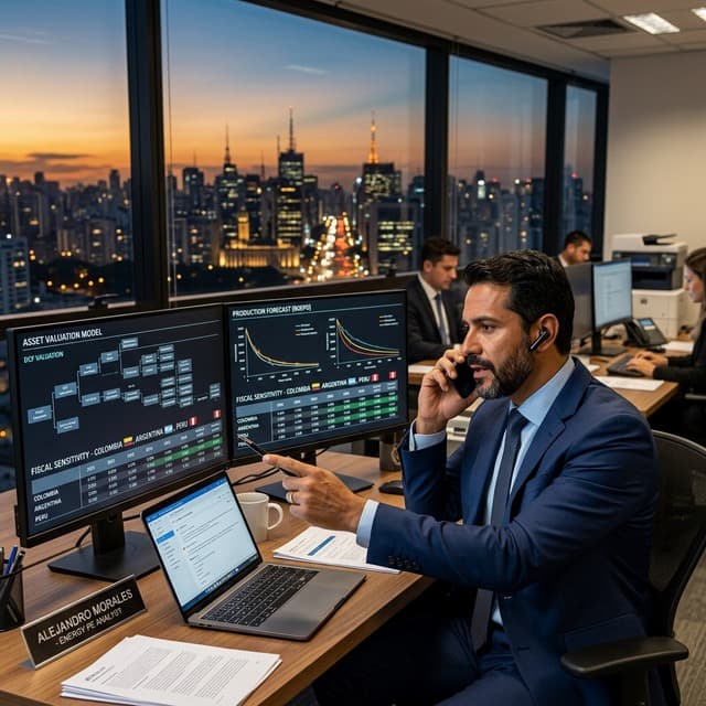 Financial services and energy investment analytics